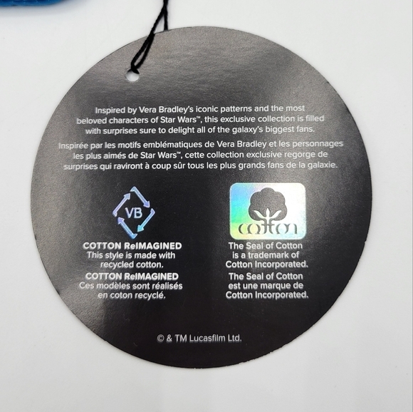 Vera Bradley Yoda Star Wars Zip ID Case - Picture 5 of 6